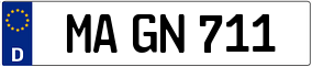 Trailer License Plate